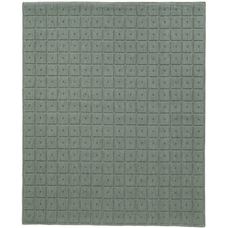 Terra by Obeetee Luna Squared Rug - Green/Teal - 3' x 5'