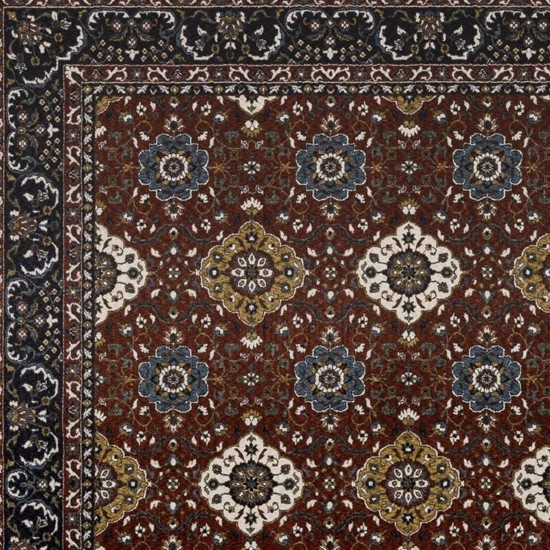 HomeRootsMedallion Traditional Rectangle Area Rug