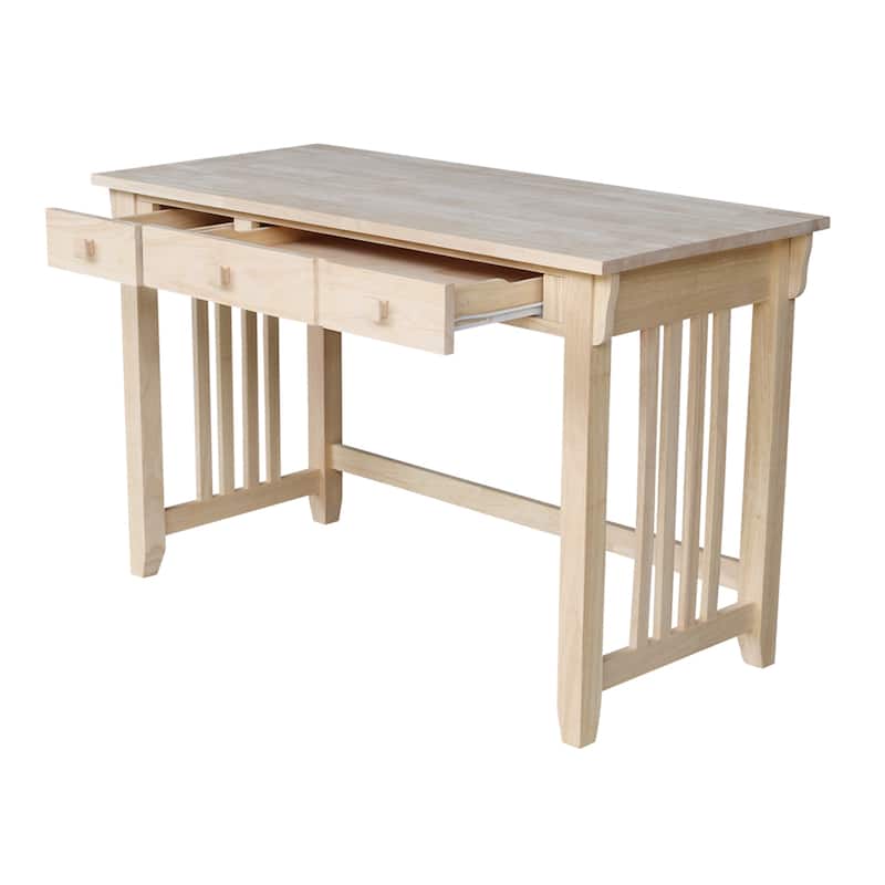 Mission Solid Wood Unfinished Computer Desk