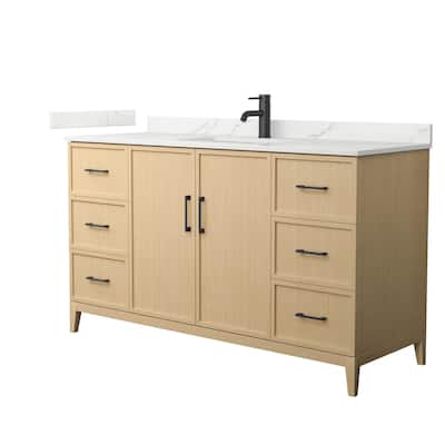 Elan 60-inch Single Vanity, Single Hole Quartz Top