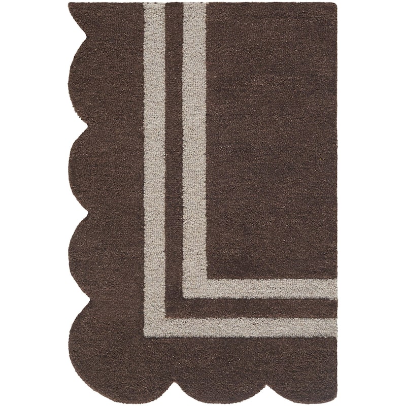 Livabliss Scalloped Modern & Contemporary Area Rug