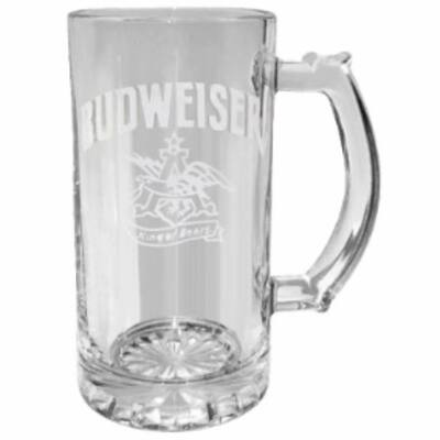 Budweiser Vintage Glass Stein - Clear
