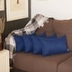 preview thumbnail 62 of 98, Farmhouse Set of 4 Decorative Throw Pillow Square and Lumbar 12" x 20" - Navy Blue