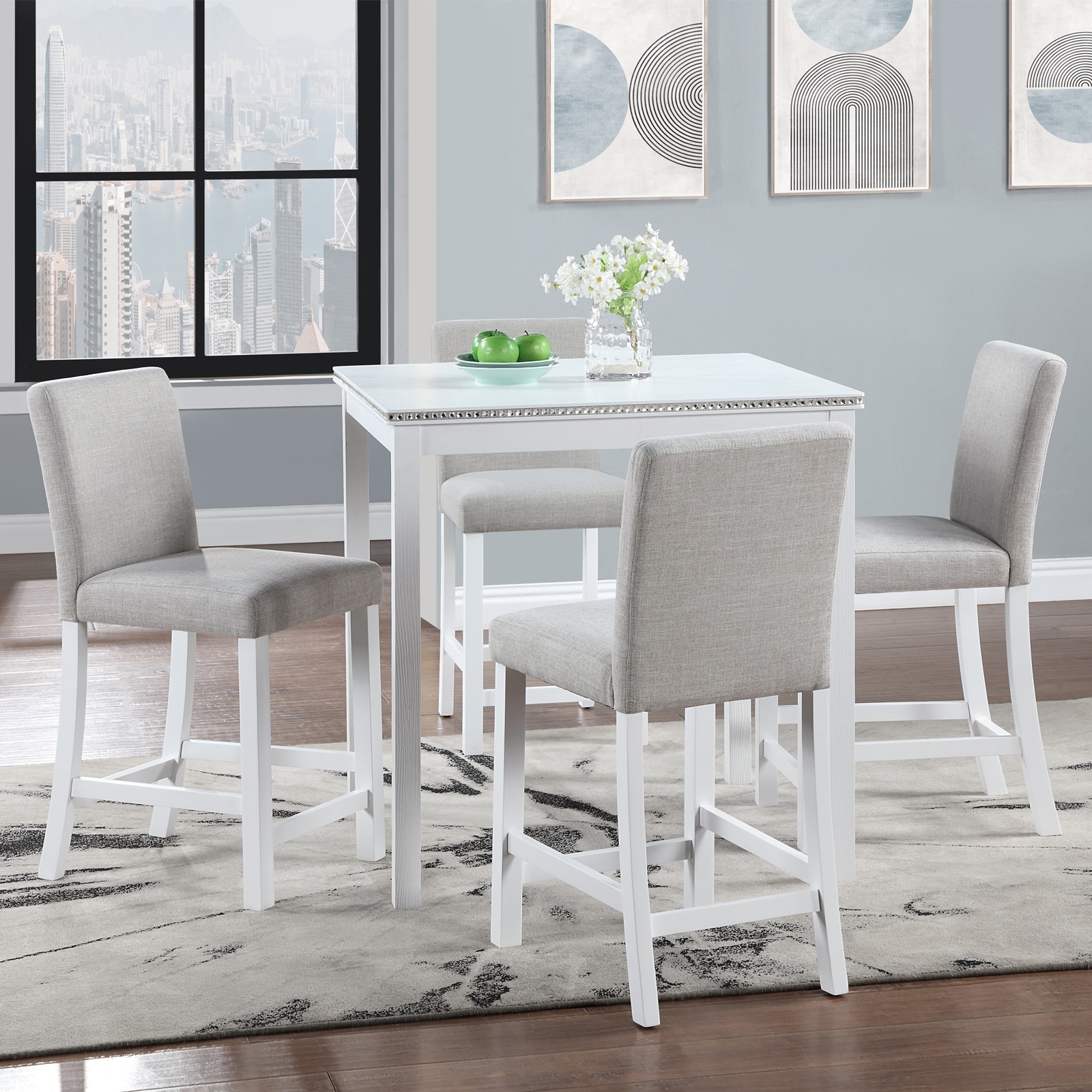 Earl grey 6 piece counter height dining set sale