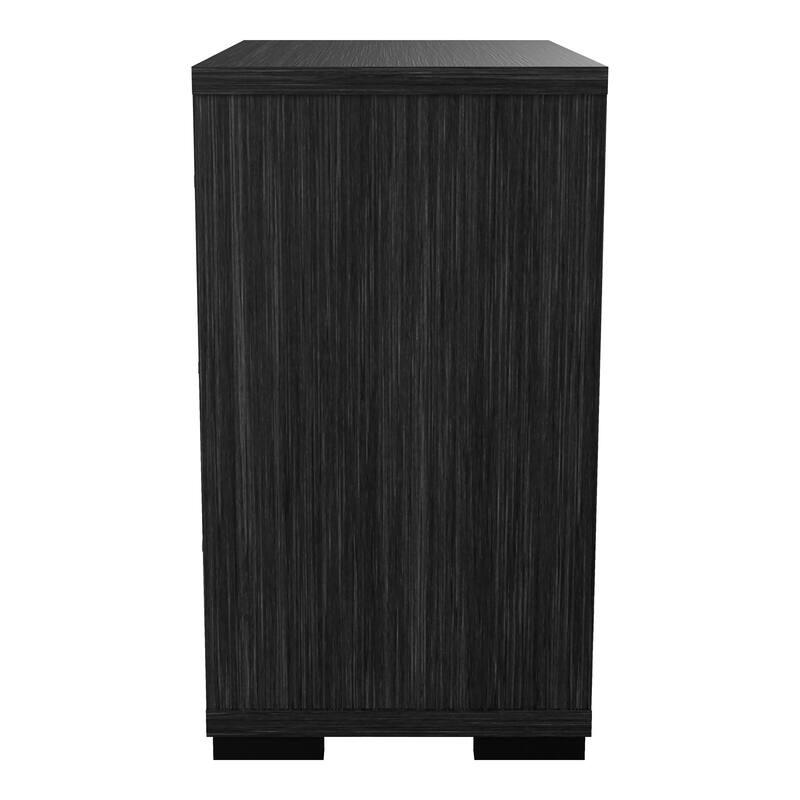 Furniture of America Kastela Contemporary Grey 3-Piece Panel Bed, Nightstand and Dresser Set with LED and USB Ports