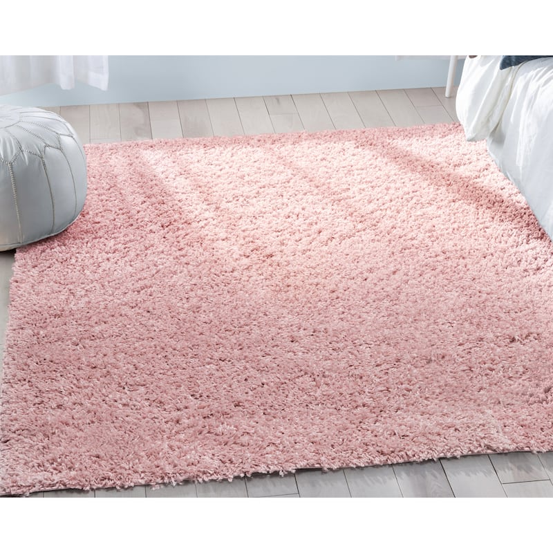 Well Woven Elle Basics Emerson Shag Area Rug - 9' 3" x 12' 6" - Pink