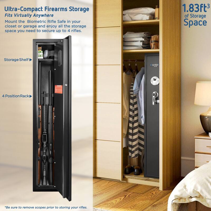 1.83 Cu Ft Biometric Rifle Safe