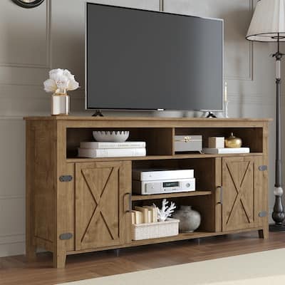 Farmhouse TV Stand for 65/60/55 inch TV Media Console - 58 inches