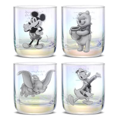 Disney100 Limited Edition Walt Disney Quotes Drinking Glass Set - 10 oz - Set of 4