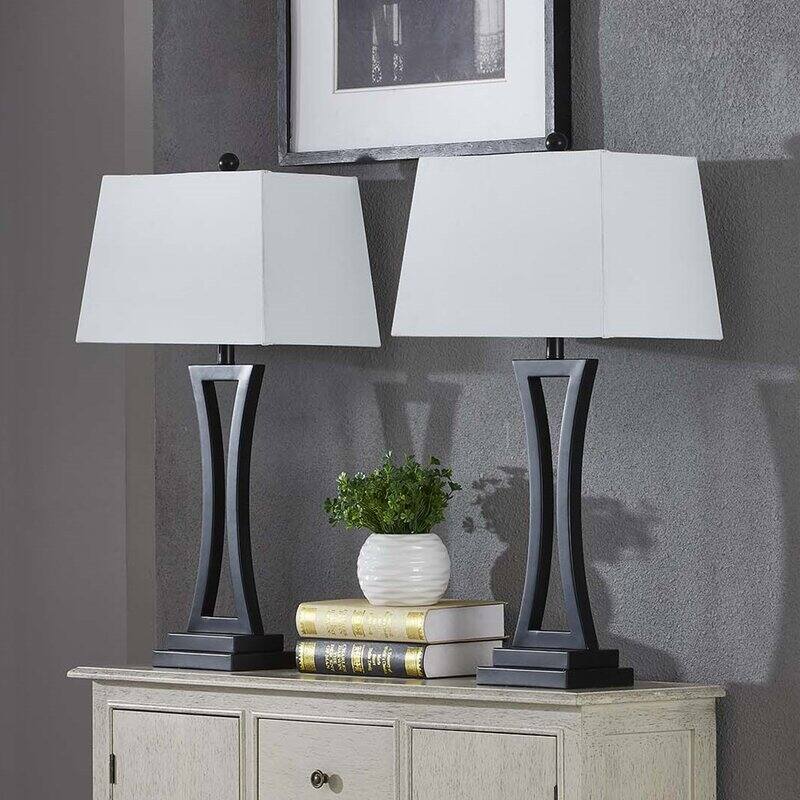 Maxax 30.75" Bedside Table Lamp Set (Set of 2)