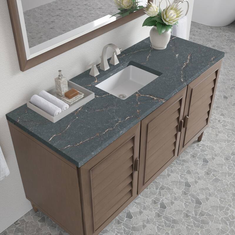 James Martin Vanities 620-V60S-FPBL Portland 60" Free Standing Single