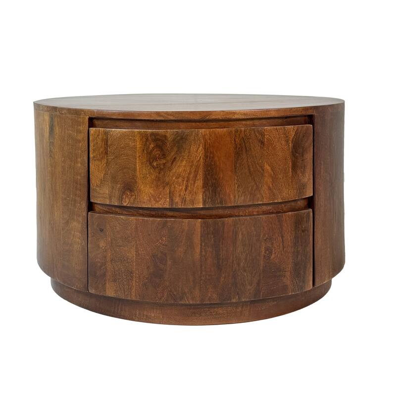 Carolina Living Christa 2-Drawer 30" Round Coffee Table