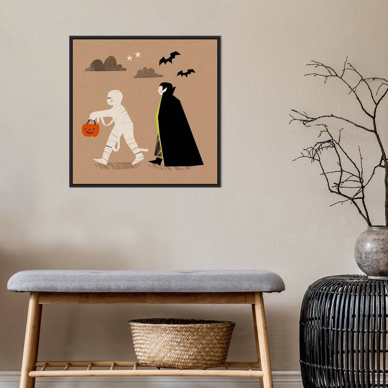 Amanti Art Graphic Halloween IV Framed Canvas Wall Art