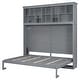 preview thumbnail 25 of 28, Murphy Bed Wall Bed with Top Shelves & USB
