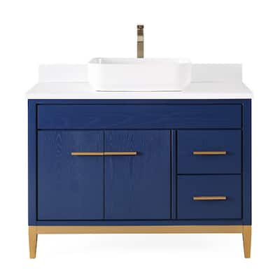 42" Tennant Brand Modern Style Beatrice Vessel Sink Bathroom Vanity