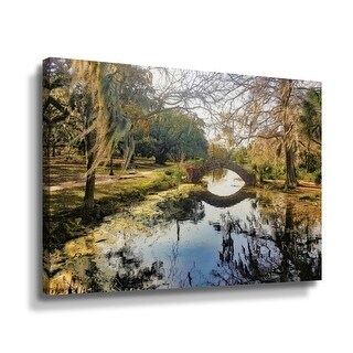 Peaceful Bridge by Linda Parker Gallery Wrapped Canvas - Bed Bath ...