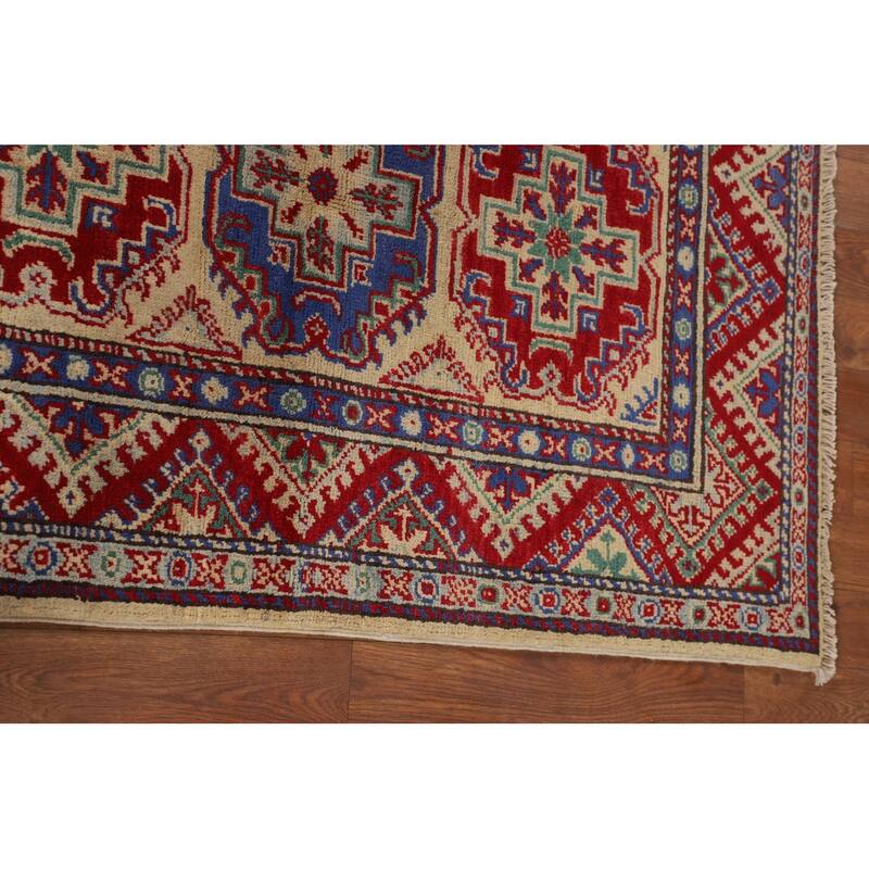Kazak Accent Rug Handmade Oriental Wool Carpet - 2'8" x 4'0"