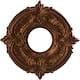 3 1/2" Inside Diameter - Attica Thermoformed PVC Ceiling Medallion - 10" Outside Diameter - Metallic Dark Copper