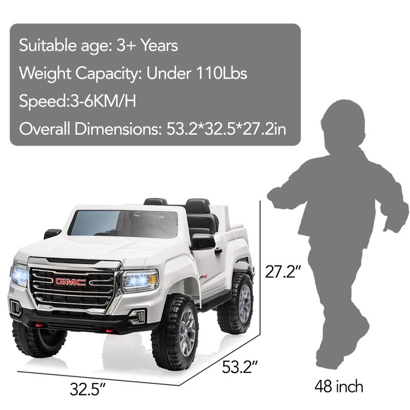 24V 2 Seater Ride-On Truck Car, 7AH Authorized Universal Battery Powered Electric Car