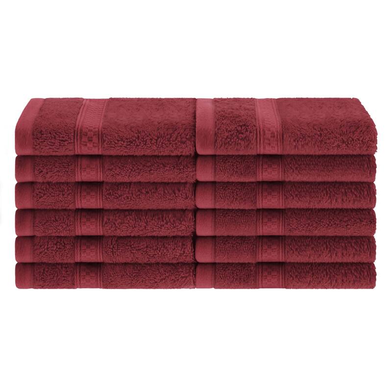 Superior Rayon from Bamboo/Cotton Face Towel - (Set of 12)