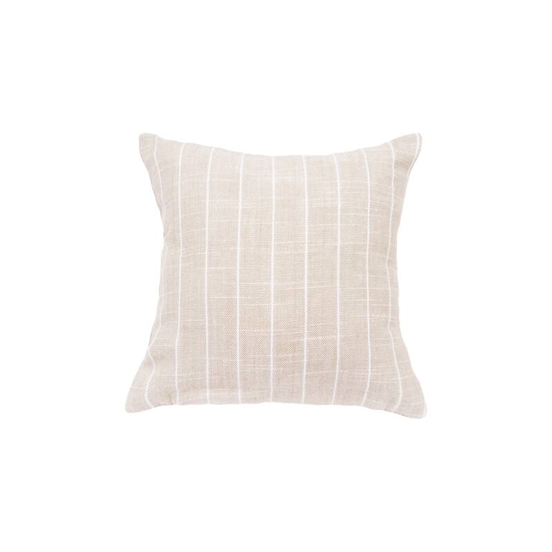 White Bunny Hop Stripe Pillow