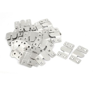 5 Pairs Metal Flush Mount Brackets - Sectional Photo Frame Connectors For Gallery Walls