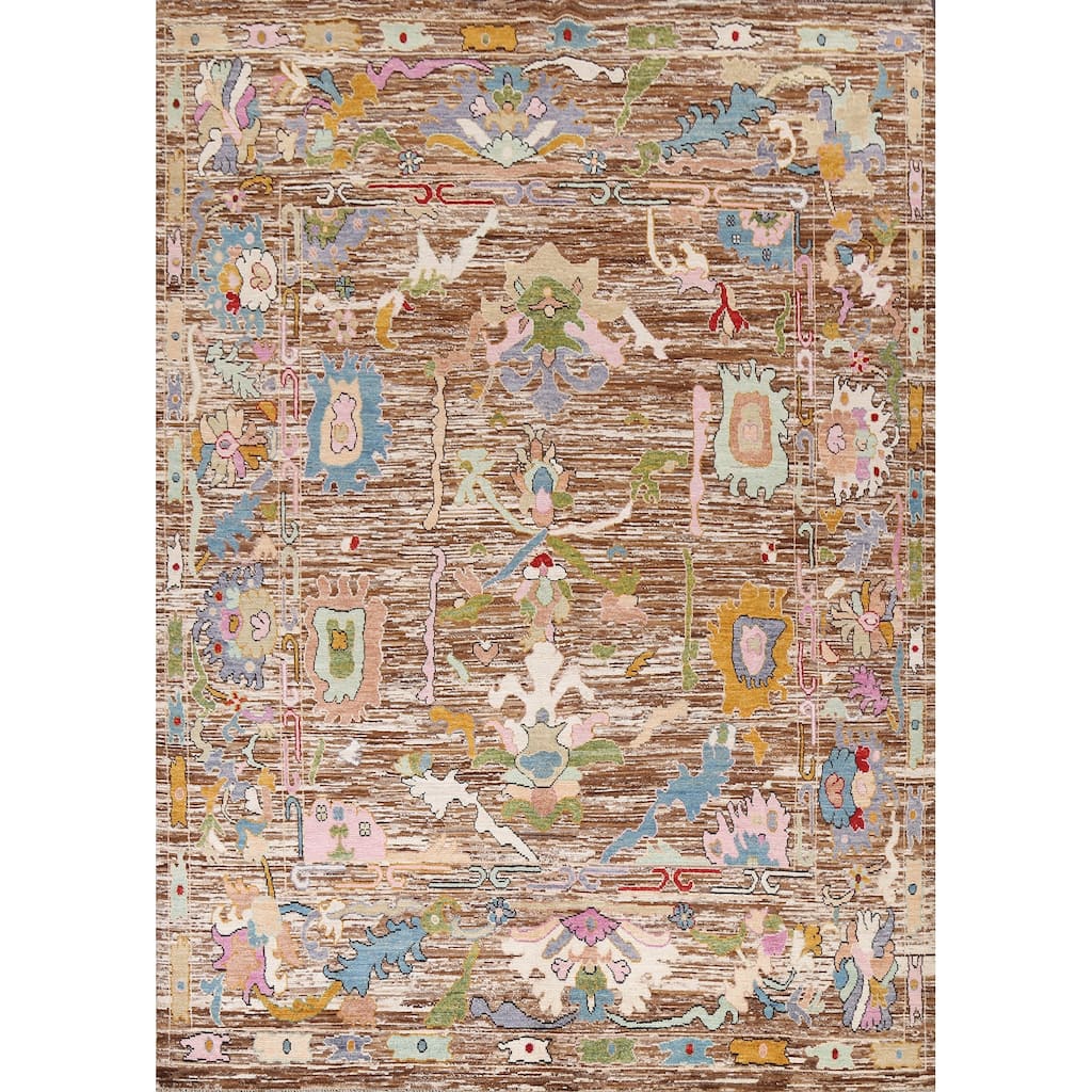 Vegetable Dye Traditional Ziegler Oriental Area Rug Wool Hand-knotted - 8'2" x 9'9"
