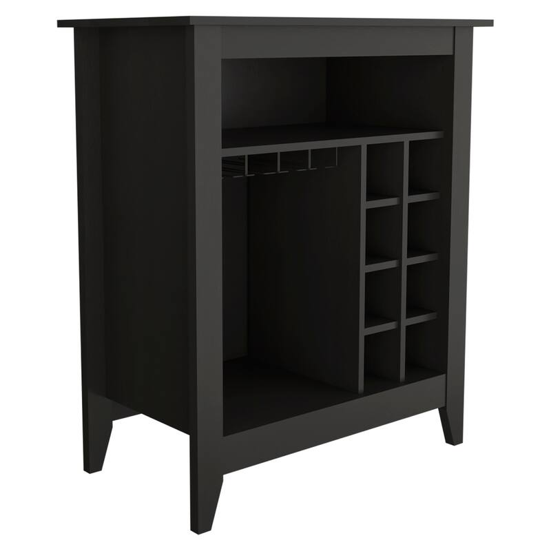 Anmytek Freestanding Bar Cabinet Wine Cocktail Station with Rack