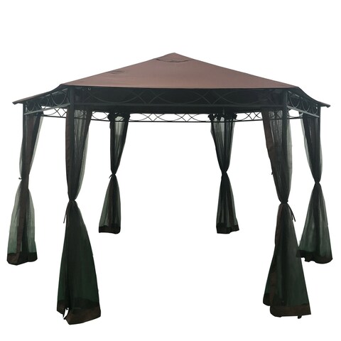 Modern Outdoor Furniture Waterproof Fabric Gazebo with Mosquito Net