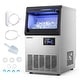 preview thumbnail 1 of 9, Costway Commercial Spray-Type Ice Maker Machine, Under Counter & - 18.5” x 13.78” x 24.65”(L x W x H) 18.5” x 13.78” x 24.65”(L x W x H)