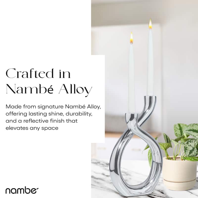 Nambe Tango Candle Holder