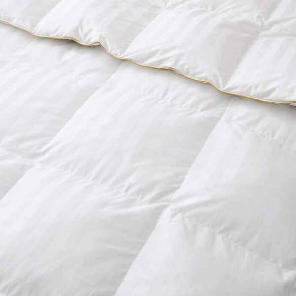 All Season 500TC White Goose Down Comforter Duvet Insert with 100% Cotton Cover - Queen