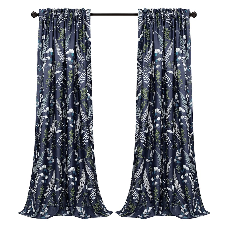 Lush Decor Devonia Allover Light Filtering Window Curtain Panel Pair
