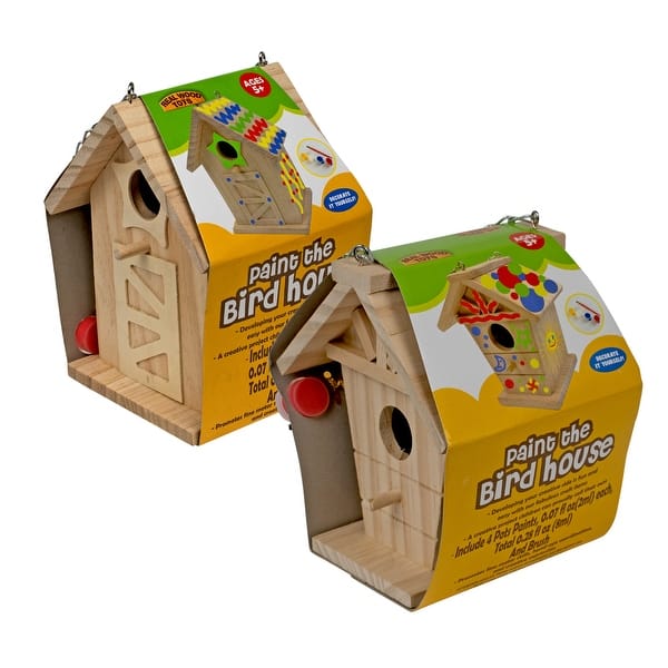 slide 2 of 2, DYI Combo Kit Bird Feeder and Bird House - Multi