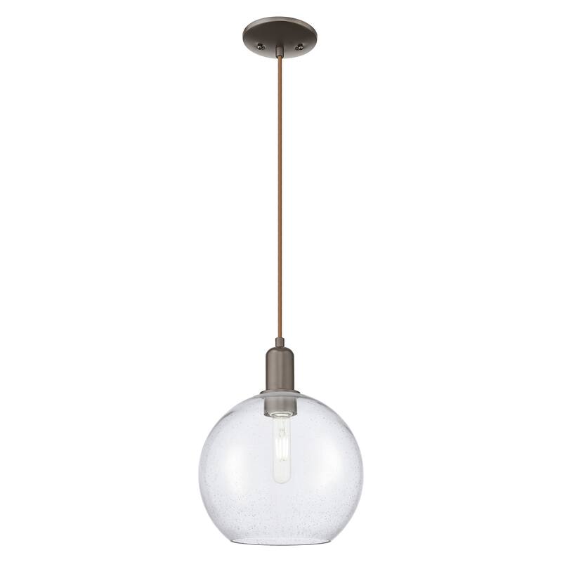 Innovations Lighting Endless Possibilities Arcadia - Athens - 1 Light 10" Cord Hung Mini Pendant - Oil Rubbed Bronze/Seedy