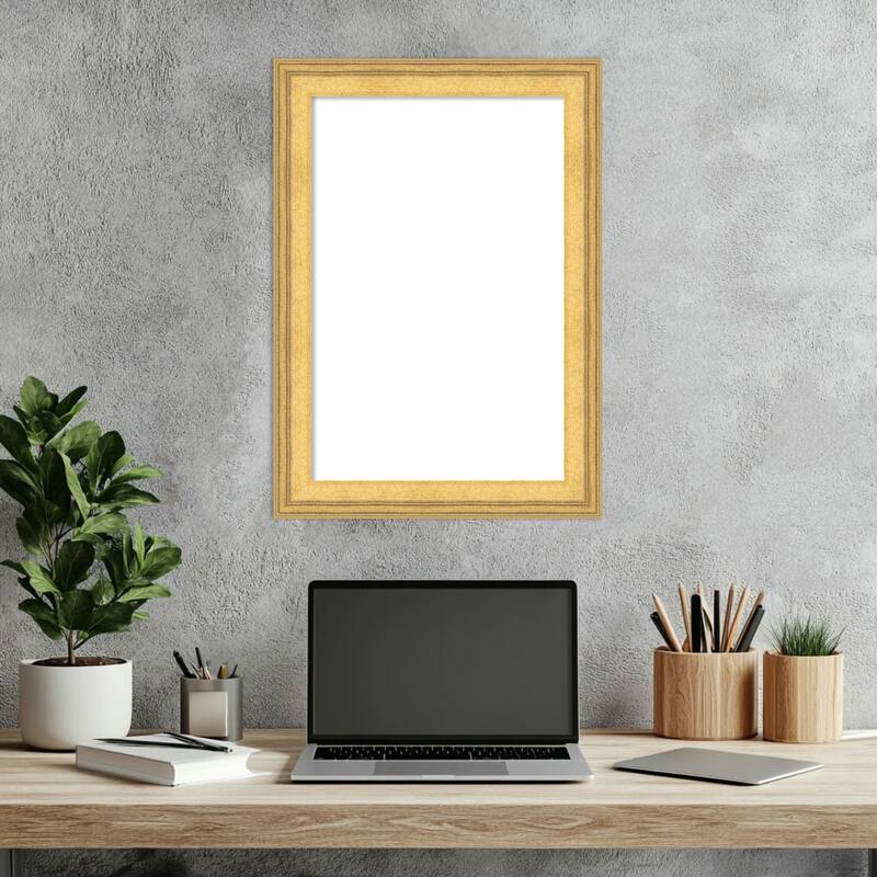 Owen Gold Framed Dry Erase Magnetic Board