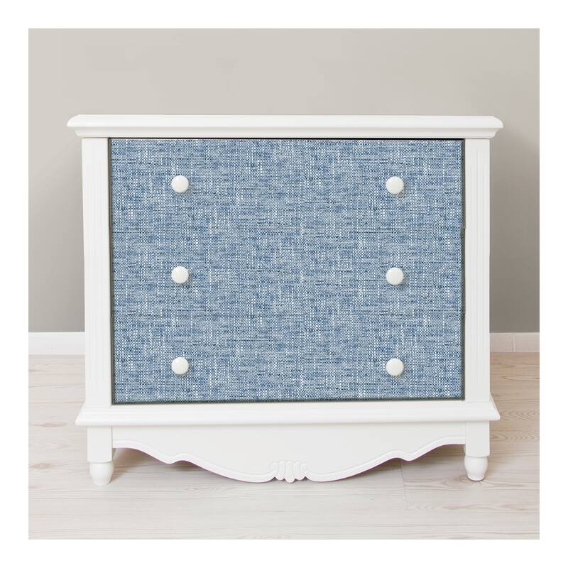 NuWallpaper Navy Poplin Texture Peel & Stick Wallpaper - 216in x 20.5in x 0.025in