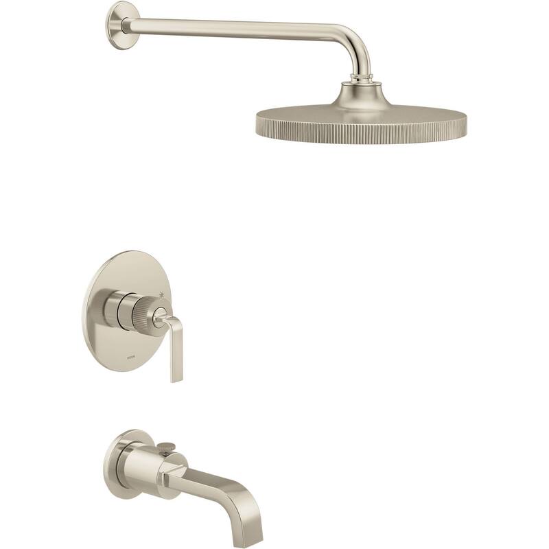 Moen TS2583EP Cambium Tub and Shower Trim Package with 1.75 GPM Single - Polished Nickel / Brushed Nickel