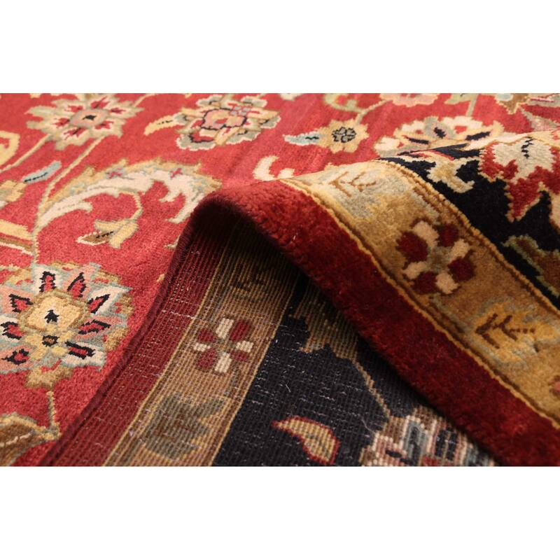 ECARPETGALLERY Hand-knotted Jamshidpour Dark Red Wool Rug - 8'5 x 11'8