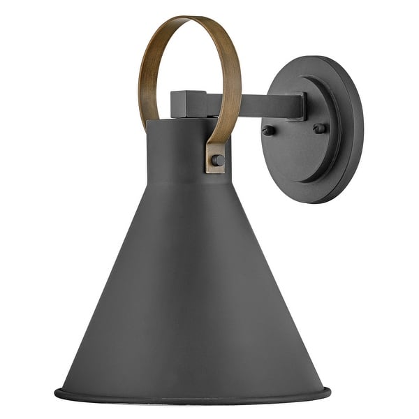 slide 1 of 1, Hinkley Lighting 18870-LL Winnie 1 Light 13" Tall Coastal Elements Museum Black