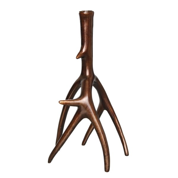 Stylish Copper Antler Candle Holder