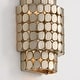 preview thumbnail 3 of 3, 10.25" W x 14.75" H Flush Mount Medallion Wall Sconce - 9.75"W x 14.25"H x 6"E