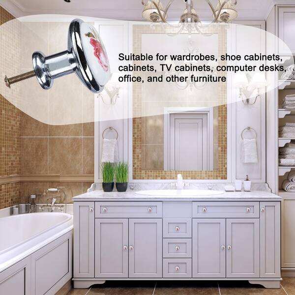 Shop 8pcs Ceramic Knobs Vintage Knob Drawer Pull Handle Furniture