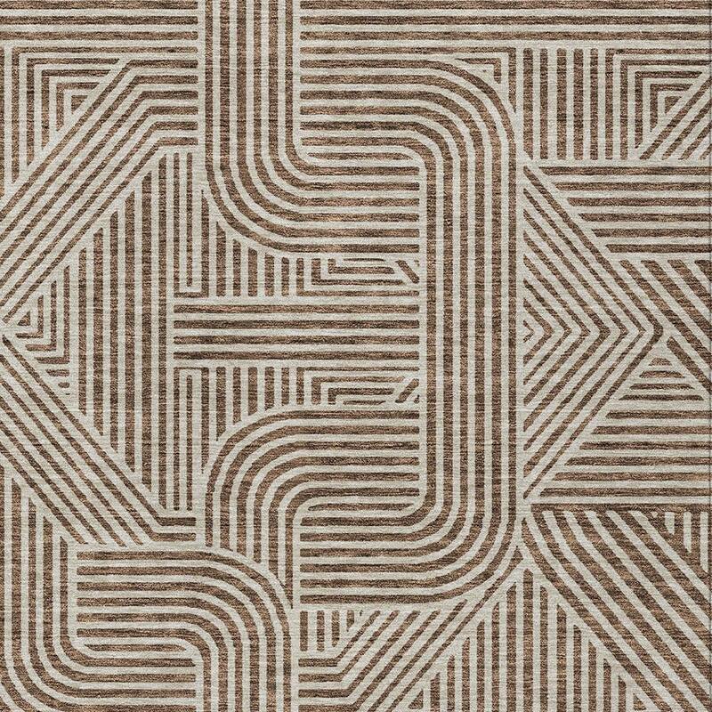 HomeRoots Abstract Transitional Rectangle Outdoor Rug