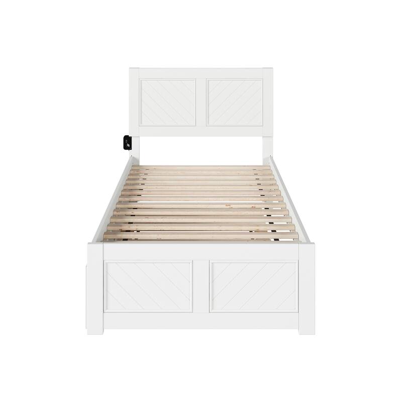 AFI, Canyon Platform Bed with Matching Footboard & Trundle