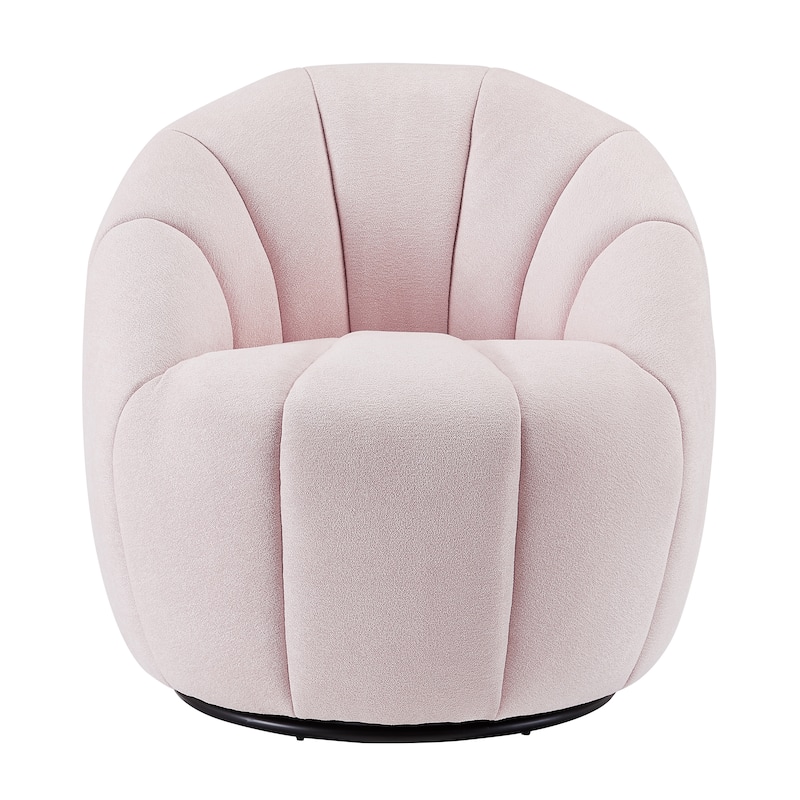 Art Leon Modern Swivel Barrel Chair