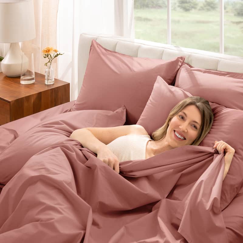 Bare Home Organic Cotton Sheet Set - Crisp Percale Weave