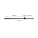 preview thumbnail 7 of 5, Minimalist Style Modern Long Strip LED Wall Sconce 3000K - Black - 2.3