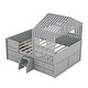 preview thumbnail 20 of 24, Full House Loft Bed with Drawers - Efficient Under-Bed Storage