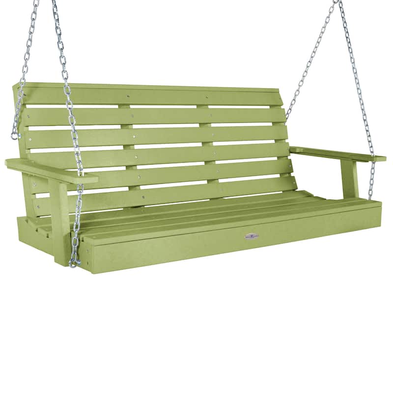 BAHIA VERDE OUTDOORS Riverside Porch Swing 5-foot - Palm Green